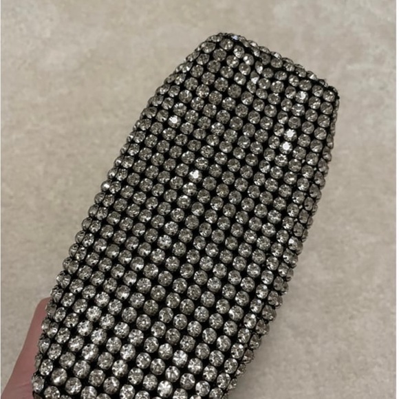 Produktbild von Generisch Wine Bag,Rhinestone Mesh Pouch With Handle - Delicate